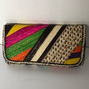 Colorful woven wallet